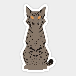 Minimalist Bobcat Sticker